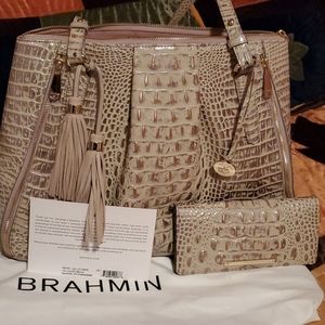 Adina-silver Birch Melbourne Brahmin bag